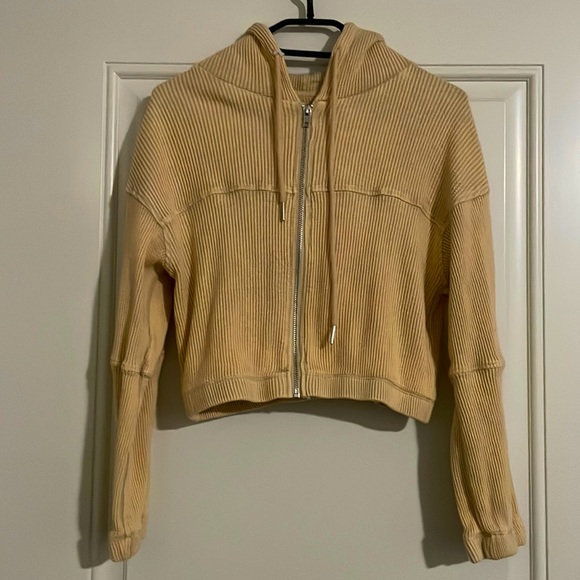 Sweaters - Cardigan, light yellow/brownish, XS, short